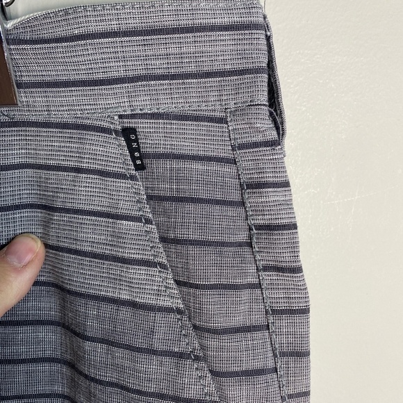 Billabong Men's Gray Striped Chino Casual‎ Walking Beach Shorts Cotton Size 36 - Picture 4 of 16